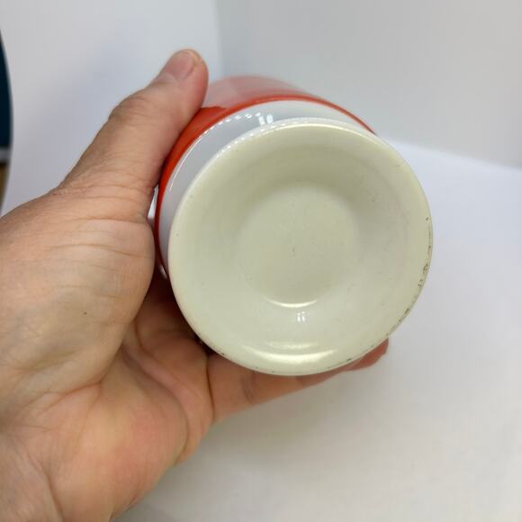 Pedestal Tea Coffee Hot Chocolate Mug Red "Ruth" with Hearts in Cursive - Picture 9 of 13